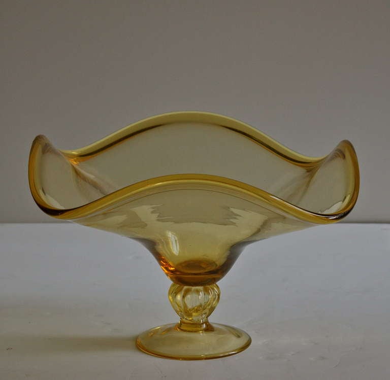 Antique French Stemmed Glass Compote