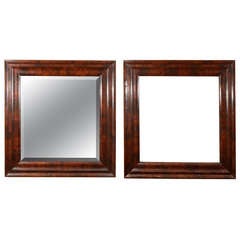 Rare Matched Pair of 19th Century Classical Period Mahogany Ogee Frames