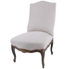 19th Century French Napoleon III Chaffeuse (Slipper Chair)