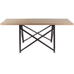 French Narrow Trestle Table