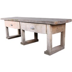 Antique Rustic French Garden Table