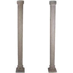 Pair of French Wooden Columns