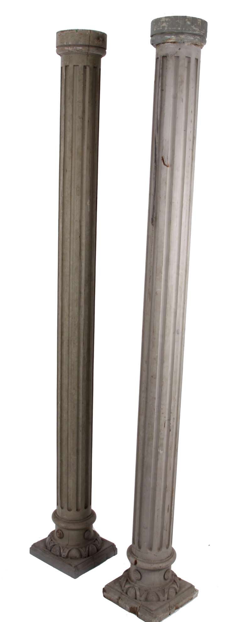 Pair of French Wooden Columns