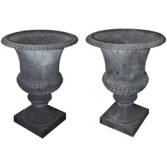 Pair of Large French 43" Urns