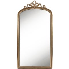 Antique French Mirror, with Ribbon Detailing