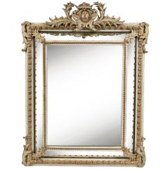 Antique 19th Century French Beveled Mirror
