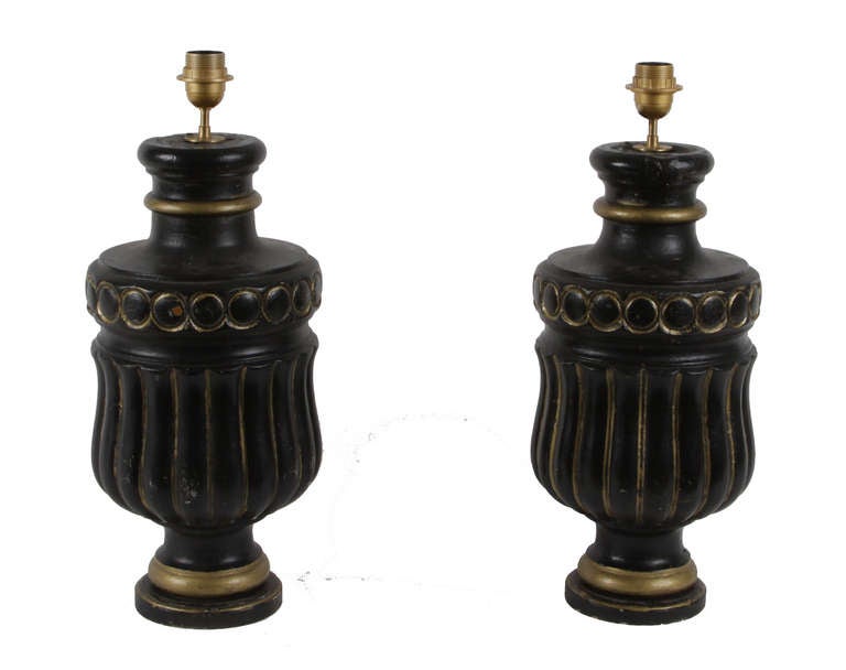 French Louis XVI Style Lamps, Pair