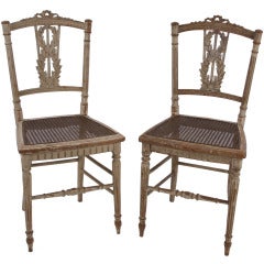 Pair of Louis XVI Petite Chairs, 18th Century