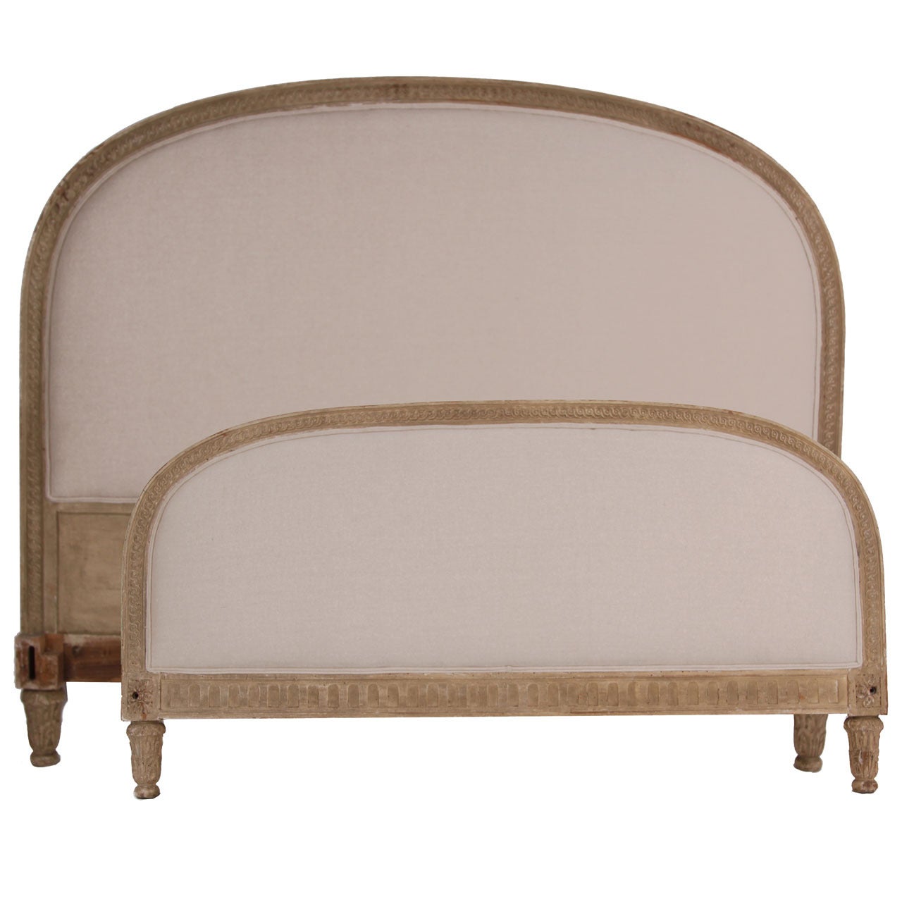 Antique French Bed, Louis XVI style - Headboard, Footboard, Siderails For Sale