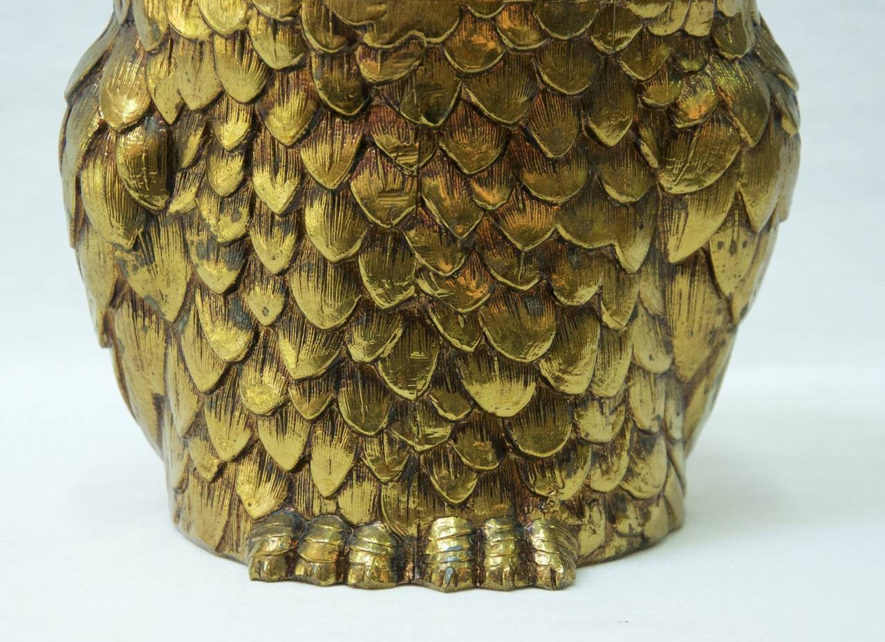 Aluminum Owl Shaped Ice Bucket by Mauro Manetti