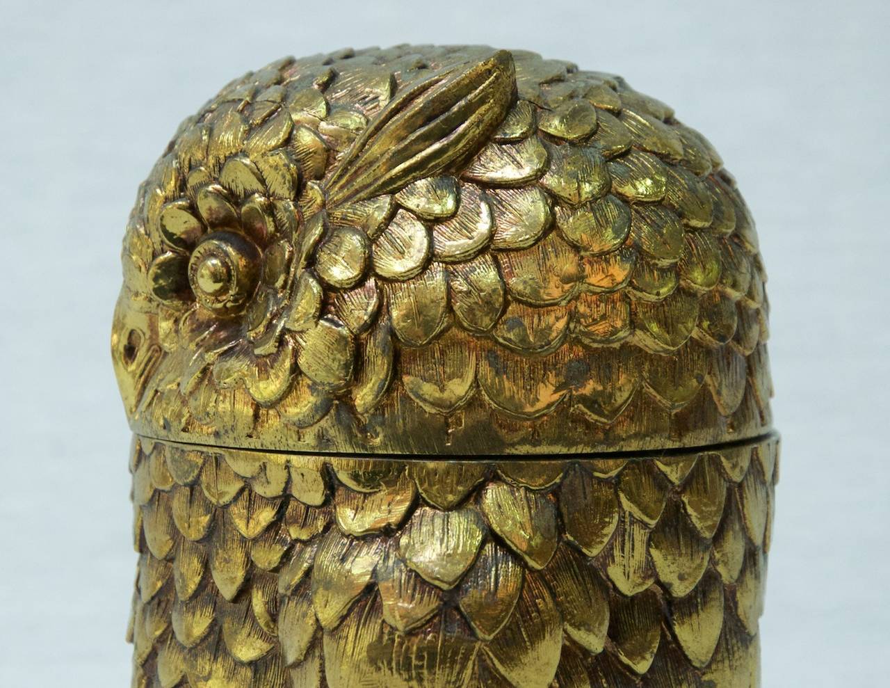 Cast Owl Shaped Ice Bucket by Mauro Manetti