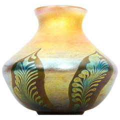 Antique Louis Comfort Tiffany Favrile Glass Vase