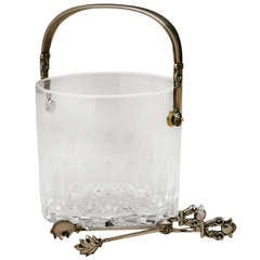 Georg Jensen "Acorn" Ice Bucket and Tongs by Johan Rohde, no. 1137