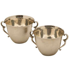 Pair of Georg Jensen Two-Handled Cups, no. 373