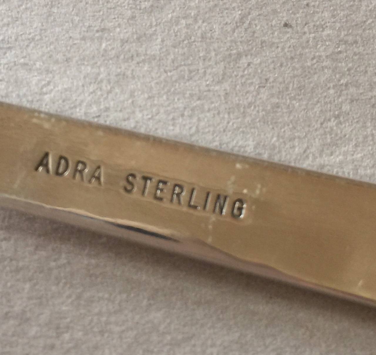 Modern Sterling Silver Handmade Service of 12 by Adra