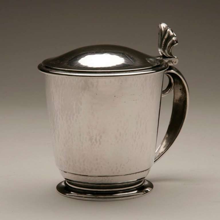 Georg Jensen Tankard by Oscar Gundlach-Pedersen, no. 566 Very Rare