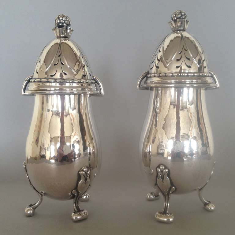 Georg Jensen Pair of Sugar Casters no. 69, Very Rare

Each of cylindrical ovoid 
