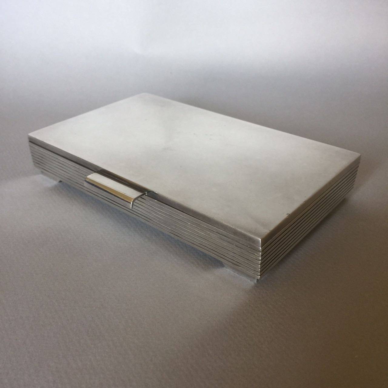 Georg Jensen Sterling Silver Keepsake Box No. 712C by Sigvard Bernadotte 1