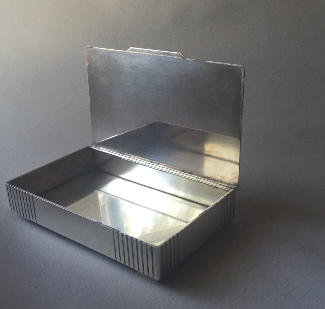Danish Georg Jensen Sterling Silver Keepsake Box No. 843 by Jorgen Jensen