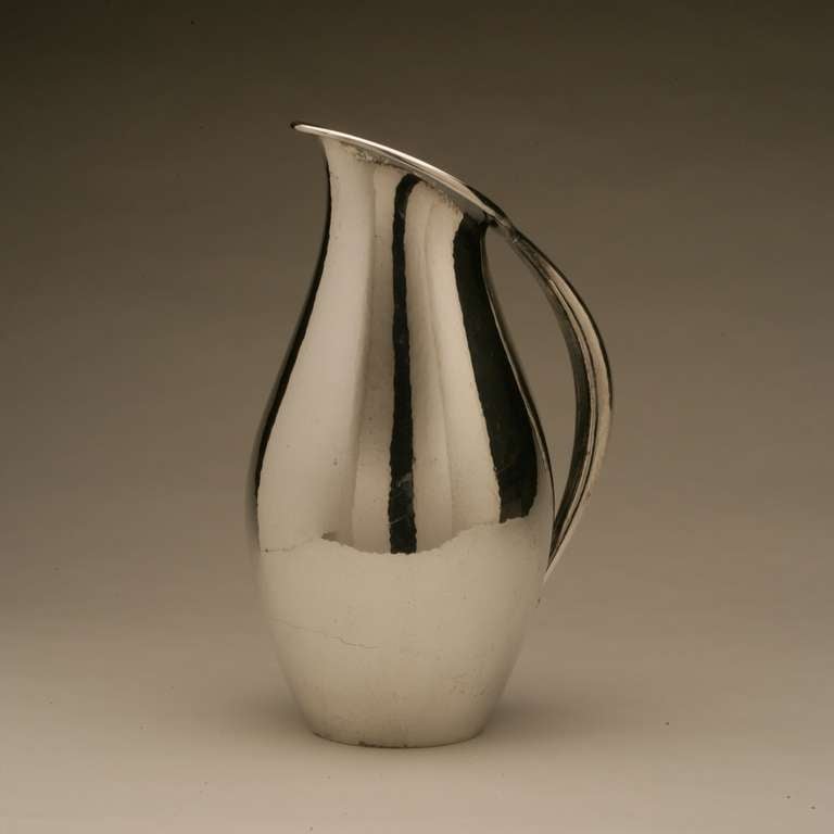 Georg Jensen extra large water pitcher, no. 432C. Measures 11 1/2