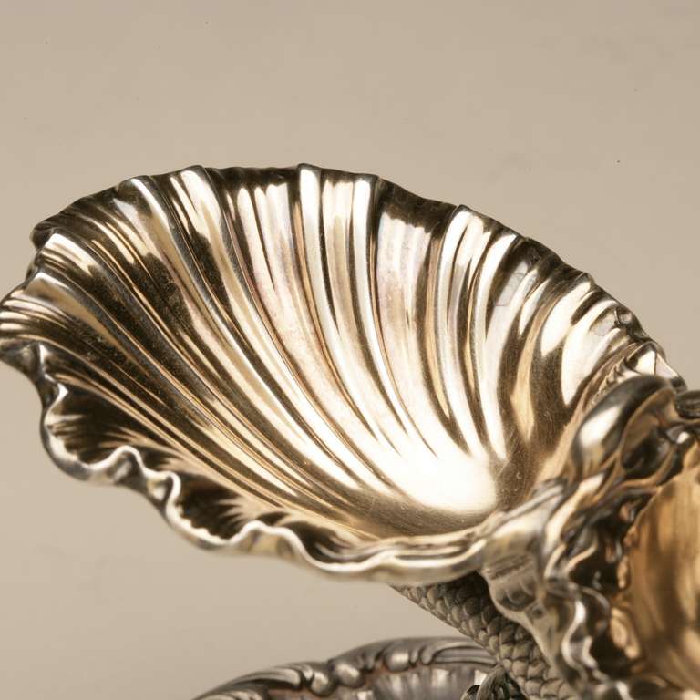 Odiot Double Salt Cellar In Excellent Condition In San Francisco, CA