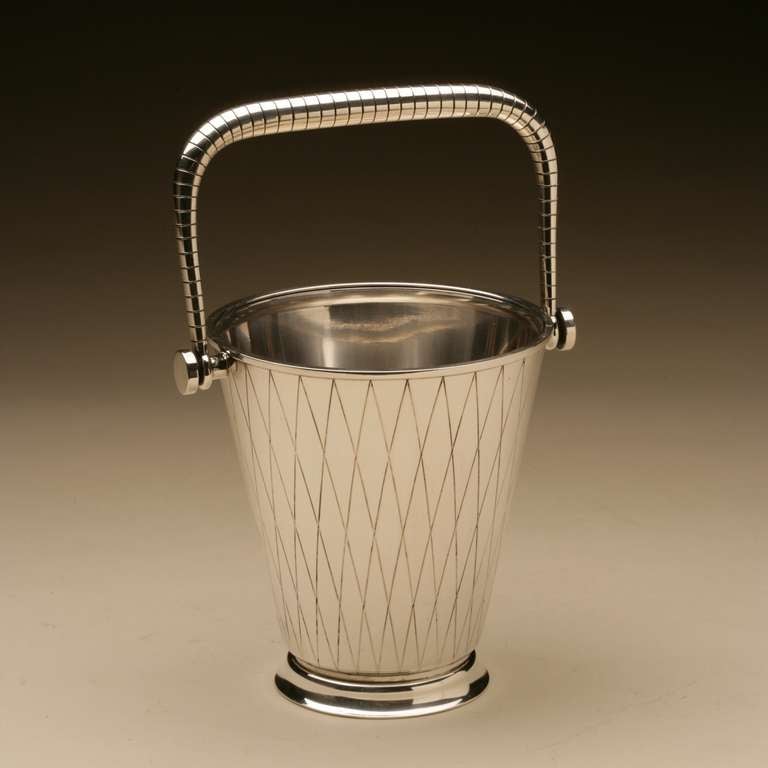 Jensen Art Deco Ice Bucket, no. 819D by Sigvard Bernadotte at 1stDibs