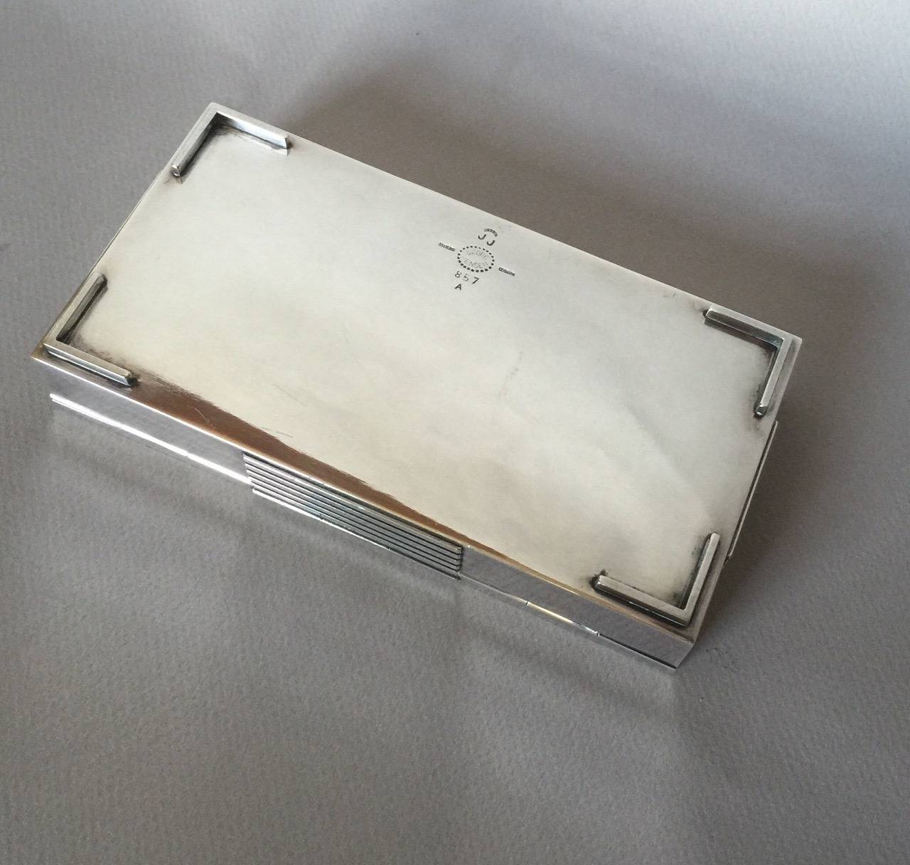 Georg Jensen Sterling Silver Keepsake Box No. 712 by Sigvard Bernadotte In Excellent Condition In San Francisco, CA