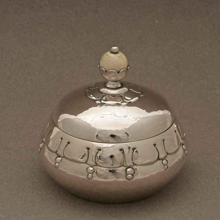 Grann & Laglye Silver Covered Bonbonniere