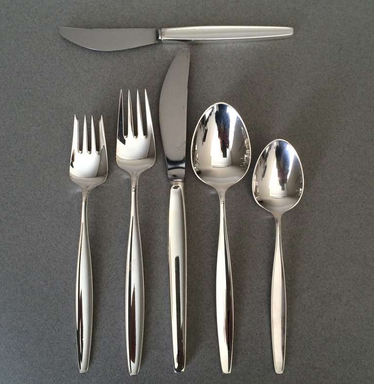 Georg Jensen complete set of 12 in the 