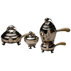 Georg Jensen Sterling Silver "Blossom" Coffee and Tea Service