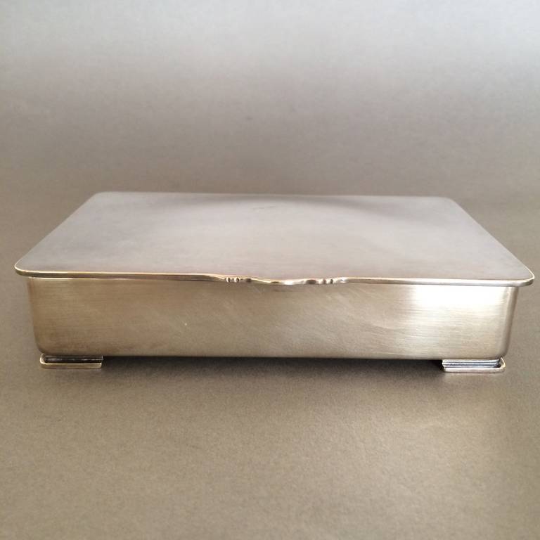 Danese Scatola portaoggetti con piede di Georg Jensen by Gundorph Albertus in vendita