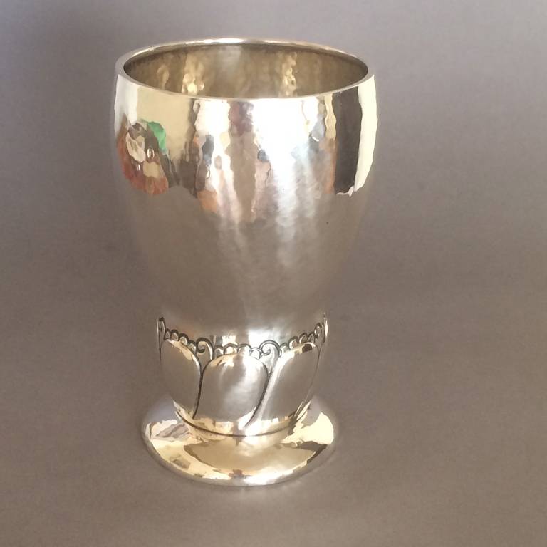 Danish Arts and Crafts Extra Large Goblet or Vase