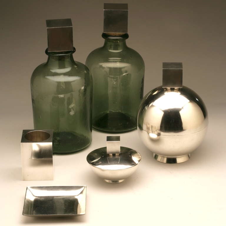 Modern Unique Cocktail Set by Alex Stiles for Asprey in 1965 For Sale