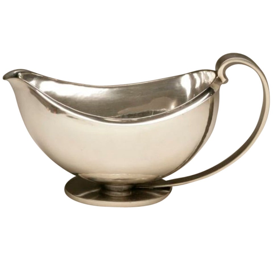 Georg Jensen Art Deco Sauceboat No. 761 For Sale