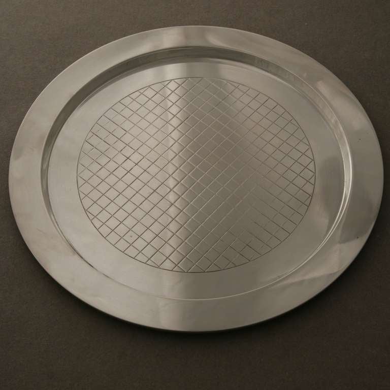 Georg Jensen Sterling Silver Tray by Sigvard Bernadotte, No. 819