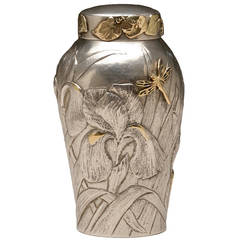 Unique "Iris" Tea Caddy By Stella Campion