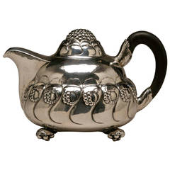 Evald Nielsen Exceptionally Rare Art Nouveau Teapot from 1919