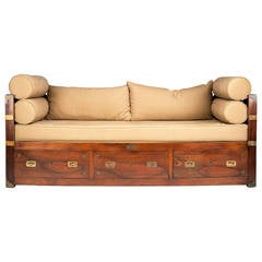 Antique Daybed from the Phoenix, a Steamboat Built in 1807 by John Stevens