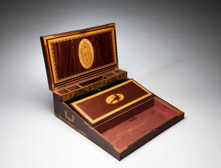 Traveling Box Desk Formerly Owned by the First President of Venezuela