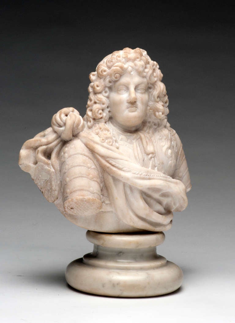Late 18th Century Marble Bust of Phillipe II, Duc d’Orléans (1674-1723) 1
