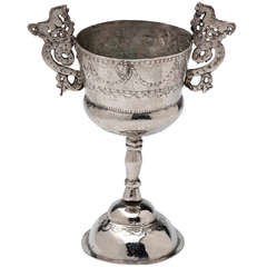 19th Century Colonial Silver Goblet