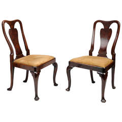 Pair of George II Mahogany Side Chairs, ca. 1740 8
