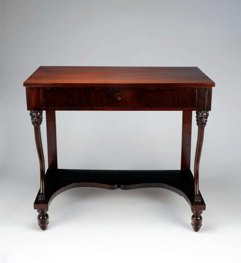 American Empire, Mahogany, Pier Table In Good Condition In Kensington, MD