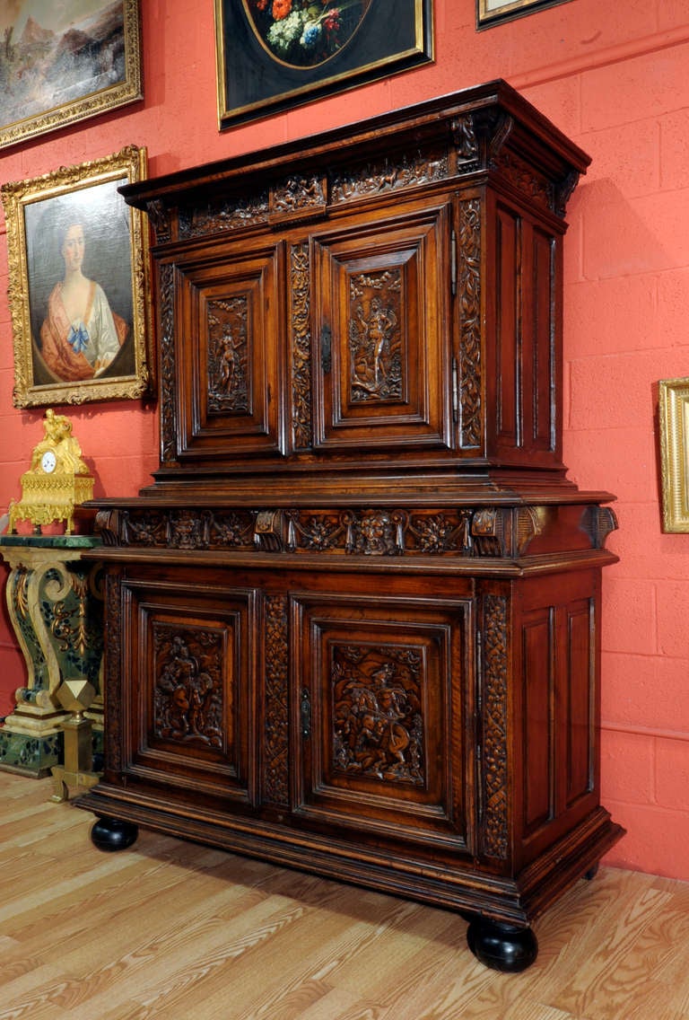 A very rare and important 16th c. French Renaissance cabinet, c. 1600