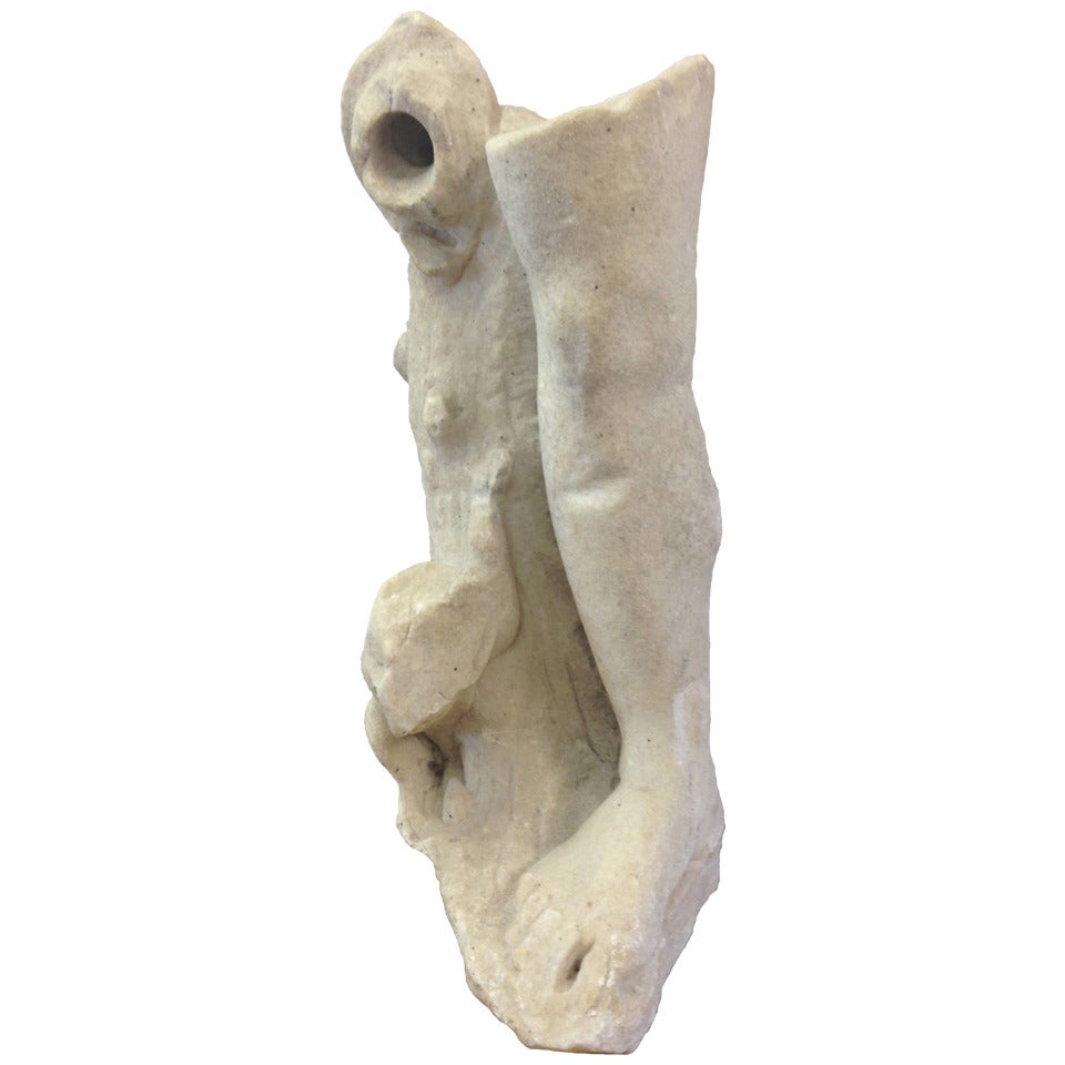2nd Century A.D. Roman Marble Lower Leg Fragment