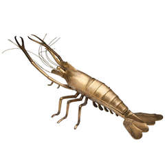 Large Impressive Brass Lobster