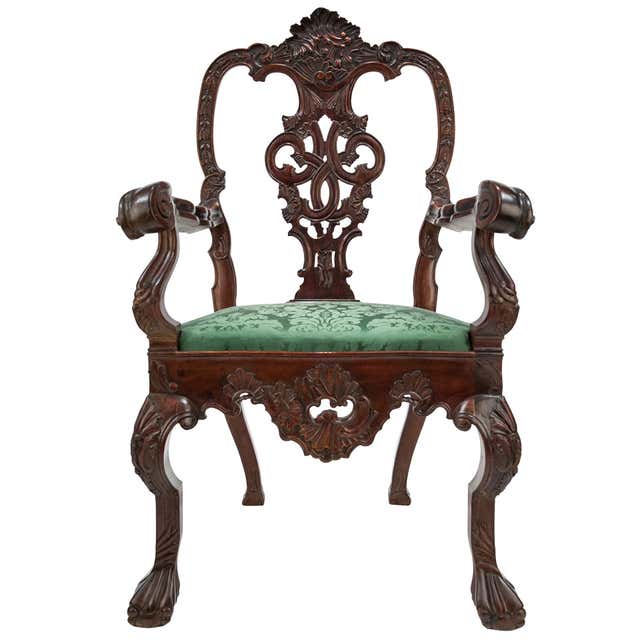 Mexican Colonial Arm Chair c. 1775-1810, in the Chippendale style For ...