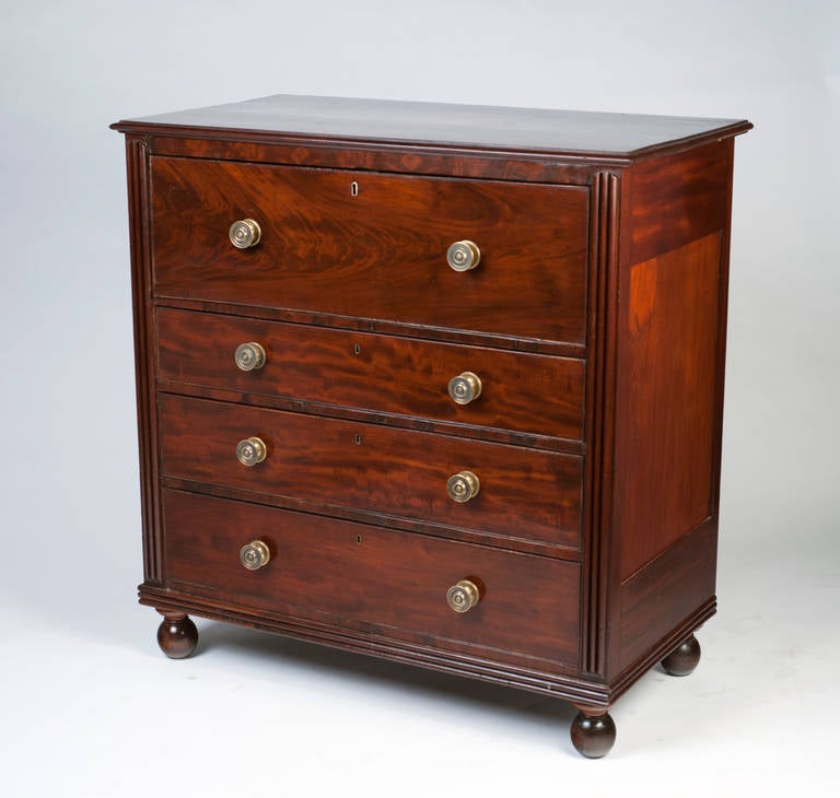 American Early 19th Century Baltimore Fall Front Butler's Desk
