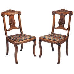 Pair of Italian Neoclassical Side Chairs 8