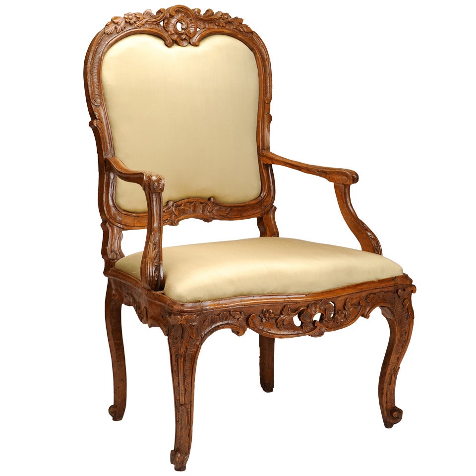 18th Century Rococo French Armchair